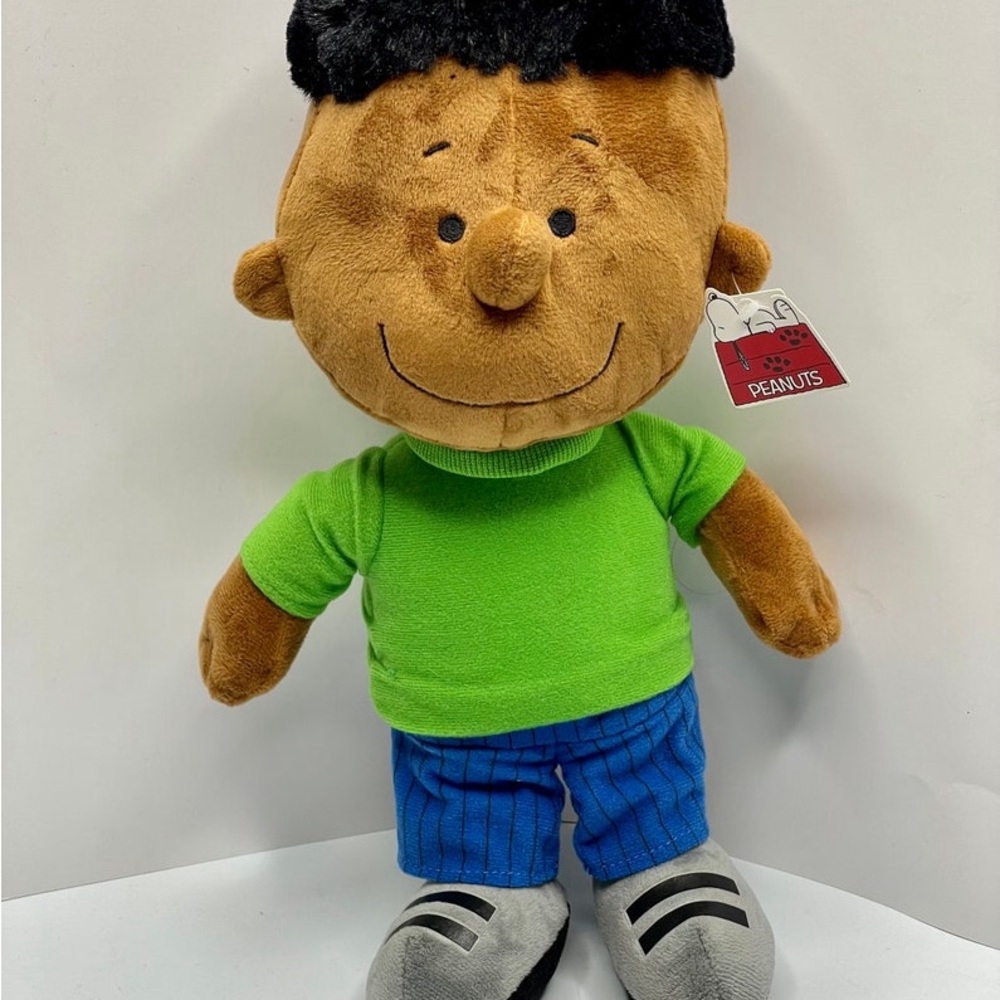Peanuts Stuffed Animal in Brown and Green with Plush Body and Friendly Face